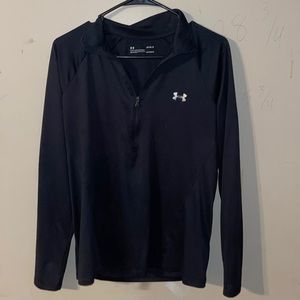 Black under armor, half zip